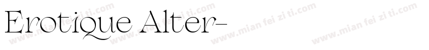 Erotique Alter字体转换